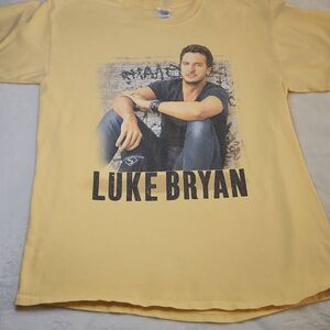 Gildan Luke Bryan You Can Crash My Party Anytime Graphic Tshirt Size Large